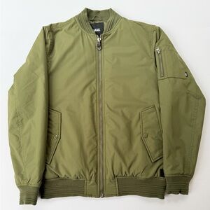 Vans Olive Bomber Jacket - Men's Lightweight Flight Jacket